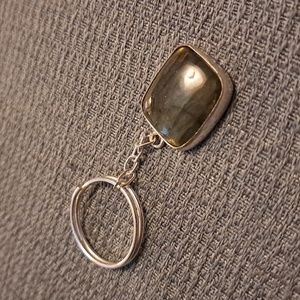 Medium Square Labradorite Keychain (5)